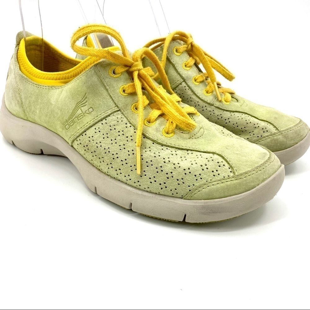 Dansko Elise suede comfort sneakers lime green 38
